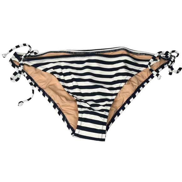 J. Crew Bikini Bottom XL String Stripe Navy Ivory - Picture 5 of 8